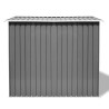 Abrigo de jardim metal cinzento 257x205x178 cm