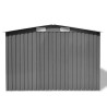 Abrigo de jardim metal cinzento 257x205x178 cm